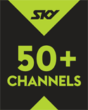 SKY TV 50+ channels